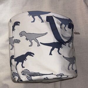 Dinosaur Print Canvas Small Hamper/Toy holder